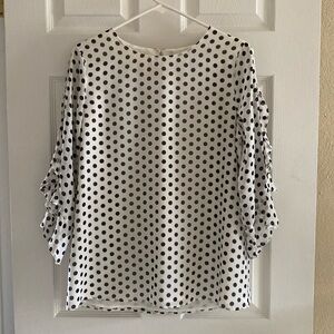 Calvin Klein Polka Dot Blouse - Small